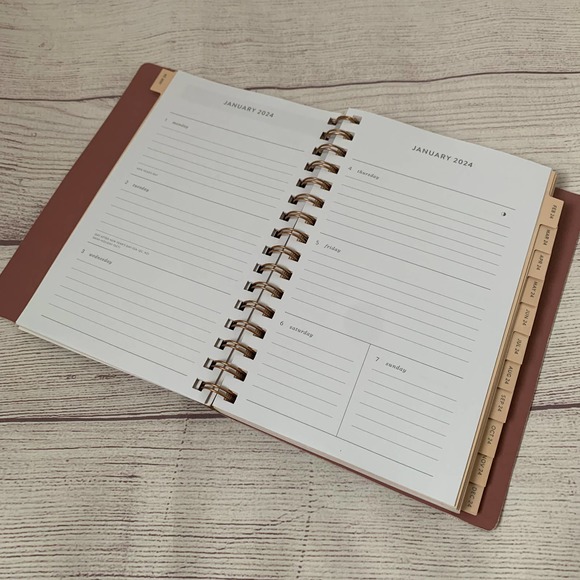 Fringe Studio Office Fringe Blush Floral Agenda Planner 224 Spiral